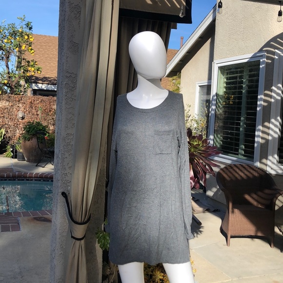 Ellen Tracy Gray Long Sleeve Crewneck Sweater SzM - Picture 1 of 8